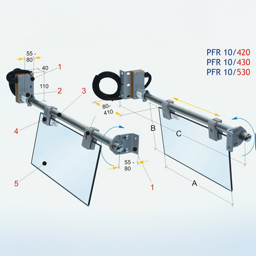 Ochranný kryt pro horizontální skluzové frézy, PFR 10/420