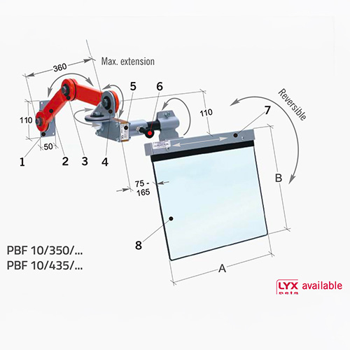 Ochranné zařízení pro hydraulické lisy a různé stroje, PBF 10/350/…