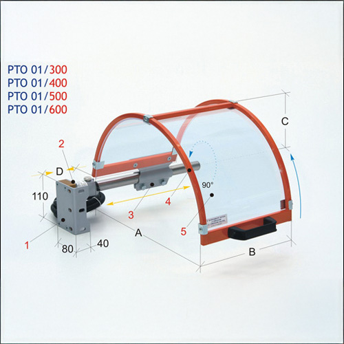 Ochranný kryt pro sklíčidlo soustruhu, PTO 01/400