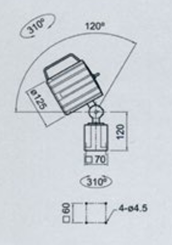 LED lampy s kloubovým ramenem AC 100V ~ 240V, PLS 06 / S-240