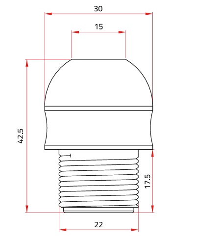 Signalizační lampa, PLS 95 / 030 (IP67)